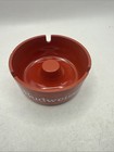 Vintage Red Budweiser Ashtray Breweriana Collectible Barware Decor