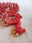 Lot Of 44 Hh Smith  Red Binding Post 