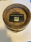 Vintage U s  Bank Small Wooden Coin Bank Barrel W  Plug