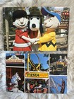 Vintage Lot Of 6 Knott   s Berry Farm Postcards  Rides Snoopy Peanuts All Unused 