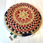 Nwt African Fair Trade Woven Market Fruit Basket Shallow One Of A Kind