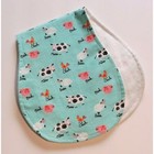 Baby Flannel Baby Burp Cloth Contoured Cotton Double Layer Handmade Barn Animals