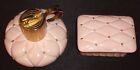 Pair Of Vintage Evans  usa  Tobacciana Items  table Lighter   Cigarette Box 