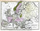 1830 Huntington Map Europe Spain France Austria Germany Italy Sweden Holland Uk