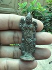 Antique Old Brass Hand Carved Hindu Goddess Laxmi  Sculpture
