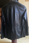 Vintage Cole Haan Women   s Black Leather Blazer Size Small