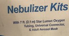 Adult Nebulization Mask Kit W  Tubing- Adjustable Fit