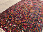 4x6 Blue Oriental Rug Antique Handmade Green Purple Vintage Handwoven Fine Real