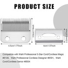 2 Sets Adjustable Clippers Blades 2 Hole Hair Trimmer Replacement Blade