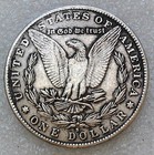 Hobo Style Pirate Beach Skull - One Dollar Hobo Art Coin - 1 5 Inches Wide
