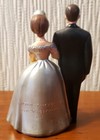 Vintage Wilton Chicago Bride   Groom Couple Wedding Cake Topper Hong Kong 3 5   