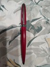 St Dupont Fidelio Red Laque  Silver Plated Trim Ball Point Pen