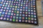 Vintage Granny Squares Wool Croche 47x71