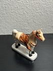 Vintage Japan Porcelain Horse Figurine With Western Saddle