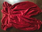 Vintage Red Velvet Baby Outfit Preemie newborn 0-3m