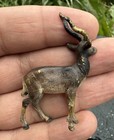 Lovely Antique Austrian Vienna Cold Painted Bronze Figure Of Antelope   Gazelle