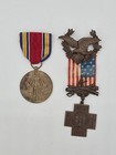 Wwii Victory Medal   Spanish American War Veterans Cuba Usa Medal     Original Lot