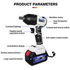 New Professional 21 V Cordless Brushless Impact Wrench 4  Impact Sockets Battery