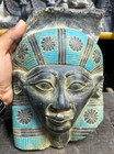 Rare Ancient Egyptian Antiquities Hathor Mask  Head Goddess Hathor Egypt Bc