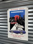 Ferrari Club Of America Cannonball Run Poster Vintage Daytona 308 Dino