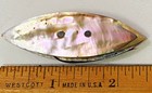 Antique Vintage Abalone Shell Iridescent Luster Lace Tatting Shuttle 2 5  63mm