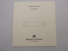 Maurice Lacroix Masterpiece Croneo Chronograph Watch Certificate   Instructions