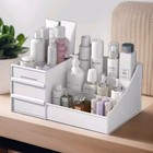 Desktop Makeup Organizer Storage Box Jewelry Display Container Case Cosmetic