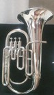 Euphonium 3 Valve Of Pure Brass Metal In Chrome Polish   Case Box  Free Shipping