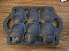 Vintage Cast Iron 6-snowman Cake Mold