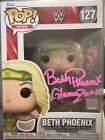 Beth Phoenix Signed And Inscribed Funko Pop  127  Wwe Nxt Aew With Jsa Coa