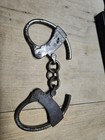 Rare Antique Late 19th C Pair Of Original Mattatuck Co  Usa Handcuffs  No Key  