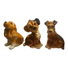 Vintage Royal Copley Dog Figurines  Spaniel  Setter And Airedale Lot Of 3  