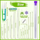 86 Pcs Beading Needle Set  6 Sizes Big Eye Beading Needles For Seed Beads  Long