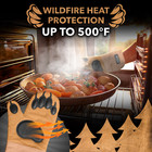 Bear Paw Oven Mitts Heat Resistant 500  f Silicone Bbq Gloves Set