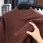 Men s Cashmere Sweater Mock Neck Sweaters Knit Pullover For Male Men Knitwear 