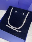 Swarovski Silver Angelic Tennis Necklace Earrings   Bracelet Set Gift Box Hot Us