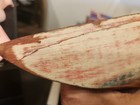 Vintage Old Wooden Pond Yacht Sail Boat Hull Only Aged  Patina 24 
