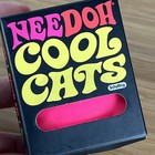 Pink Nee Doh Needoh Neon Cool Cat Kitten Fidget Squeeze Squish Stress Ball Viral