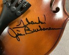 Bluegrass Music Legend Jim Buchanan Signed Autographed Violin With Case And Bow
