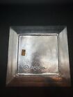 Vintage Don Drumm Aluminum Metal Square Plate Sabbath Challah Jewish Motiff