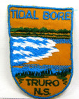 Vintage Tidal Bore Truro Nova Scotia Canada Jacket Patch Travel Souvenir