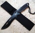 12  Tactical Combat Survival Rambo Full Tang Fixed Blade Knife Hunting W  Sheath