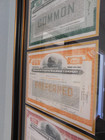 Framed Railroad Stock Certificates  4