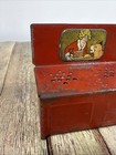 Vintage 1930 s Little Orphan Annie Red Metal Child s Toy Stove Collectible