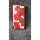 Papyrus Christmas Cards Boxed Set 16ct Red Gold Glitter Ornaments Isabelle Brent
