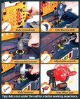 Kids Transformable Tool Bench With Realistic Tools  Electric Drill  Pretend Play