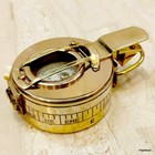 Military Nautical Brass Vintage Wwii Military Pocket Compass Decor New Gift Item