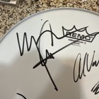 Van Halen Remo Drum Head Originally Autographed By Roth Eddie Alex Michael