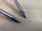 Ludwig L r Pair Hoop Clamp-on Bass Kick Drum Spur Leg Parts 60s Vtg Chrome Usa