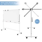 Large Dry-erase Rolling Magnetic Whiteboard - 48 X 32 Inches Dry Erase Board    